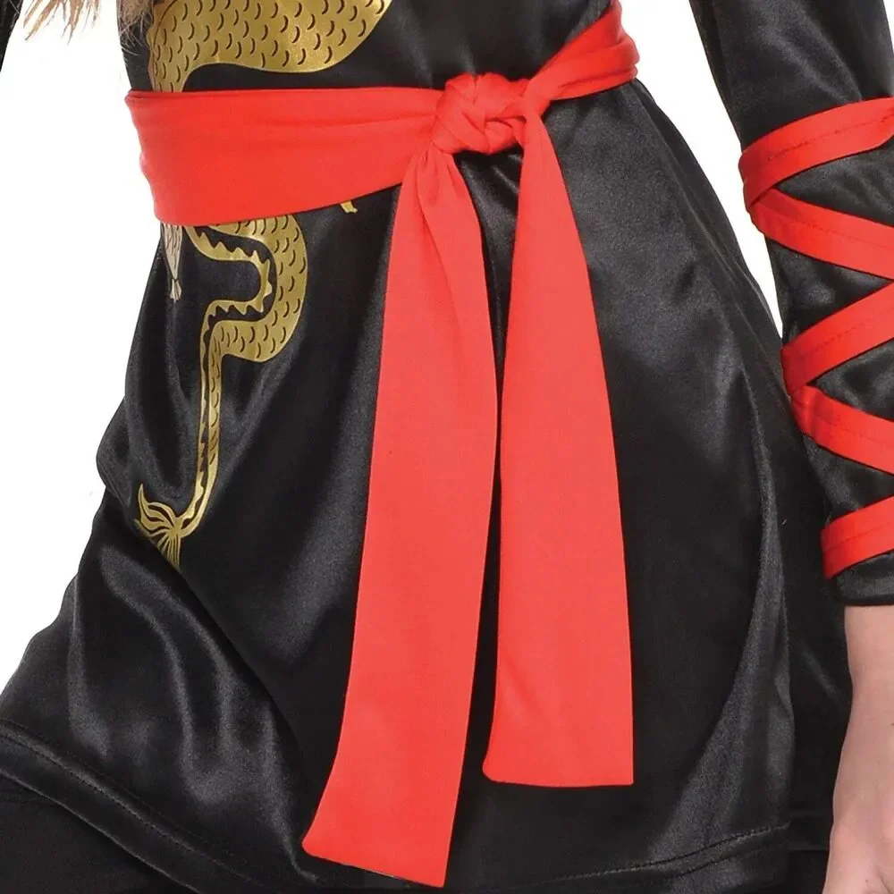 Girls Ultimate Dragon Ninja Costume, Medium 8-10 - Picture 3 of 4